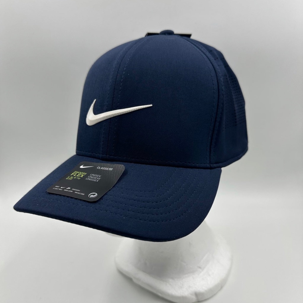 New Nike [L/Xl] Adult Aerobill Classic99 Perforated Cap, Obsidian